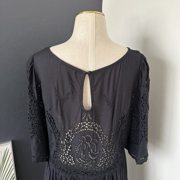ANTHROPOLOGIE FLOREAT Osira Swing Tunic Dress Eyelet - Picture 12 of 15
